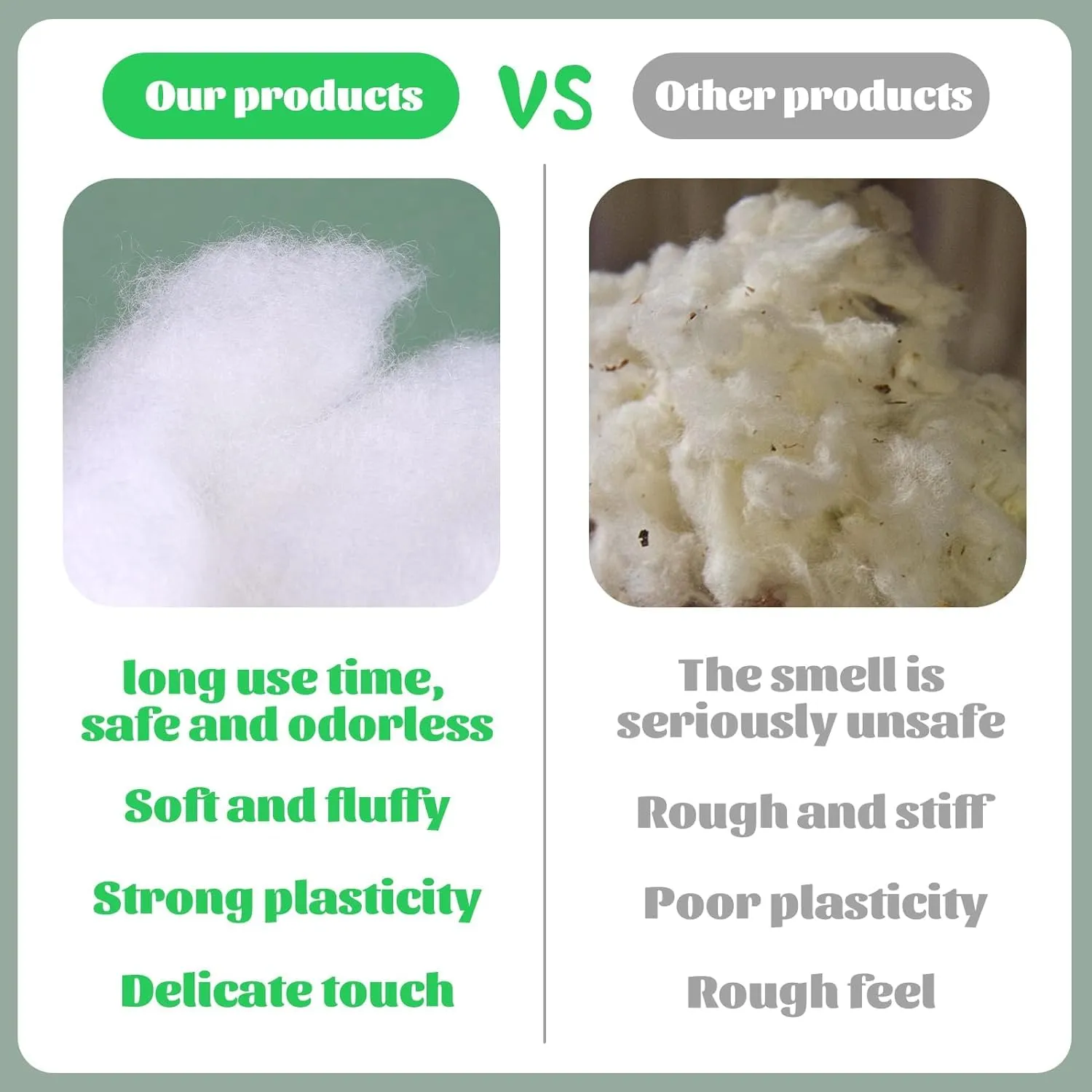 Perfect Sleeper Premium 1kg Polyester Fiber Filler: Cloud-Like Softness for Pillows, Soft Toys, and Crochet Projects - Ideal Synthetic Alternative to Cotton with Durable Resilienc