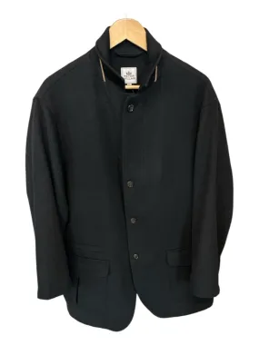 Peter Millar Black Wool & Cashmere Blend full zip Men's Coat