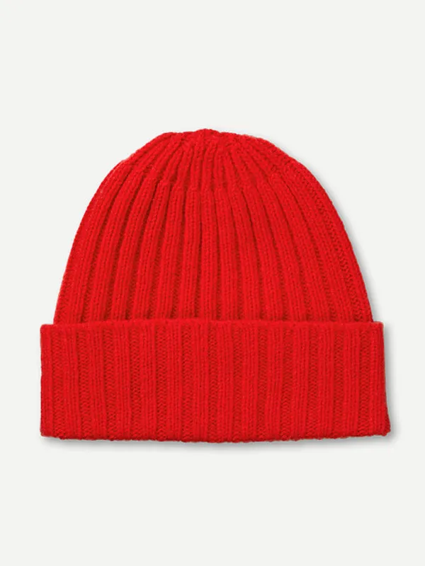 PLAIN RIBBED HAT OATMEAL