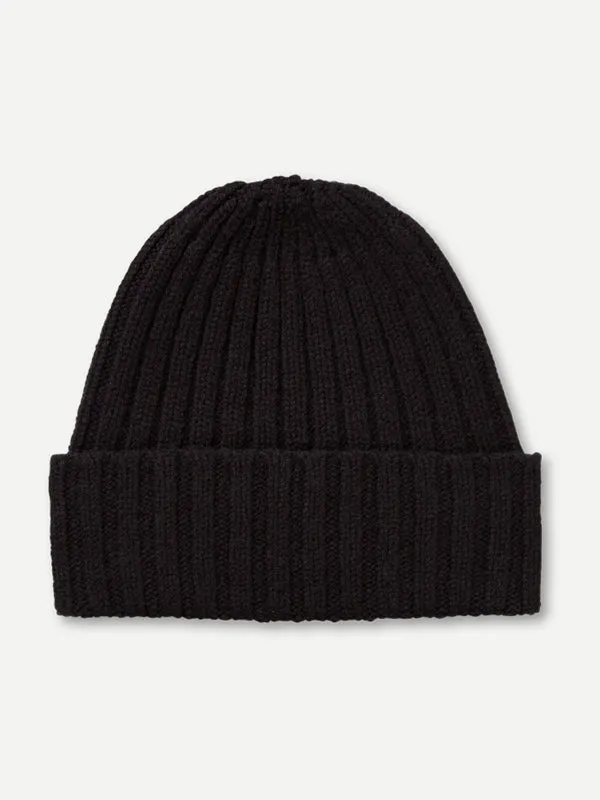 PLAIN RIBBED HAT OATMEAL