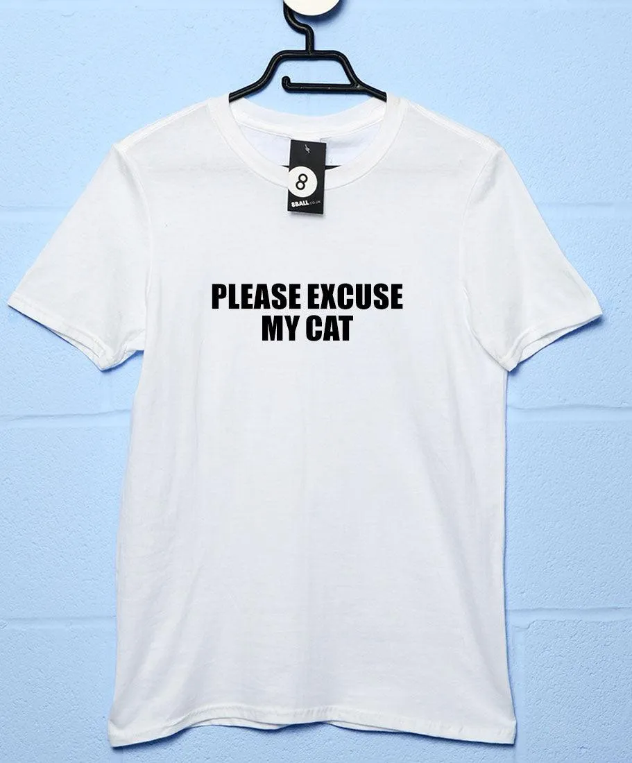 Please Excuse My Cat Video Conference T-Shirt