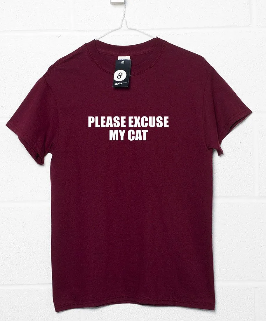 Please Excuse My Cat Video Conference T-Shirt