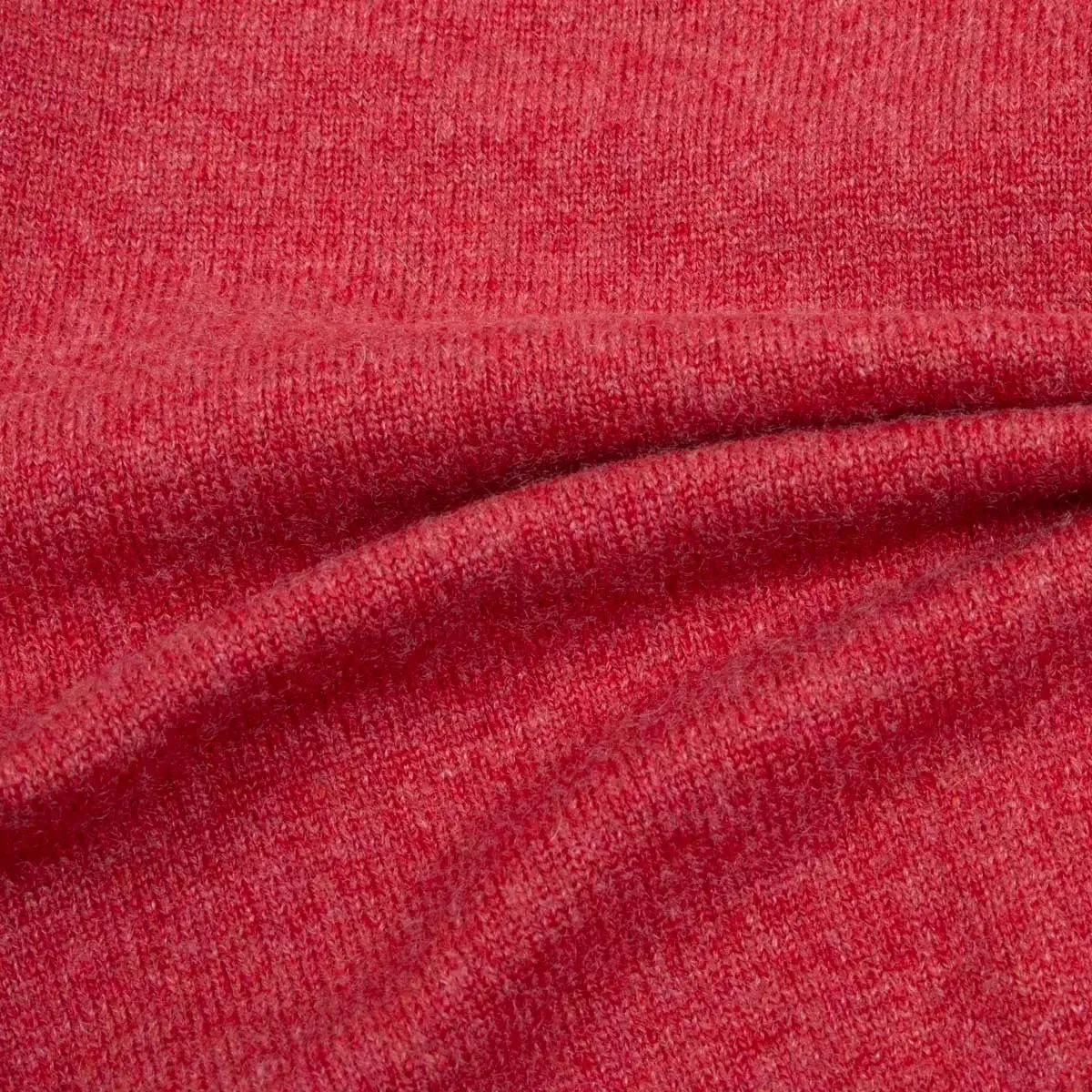 Poppy Melange Chatsworth 2ply V-Neck Cashmere Sweater