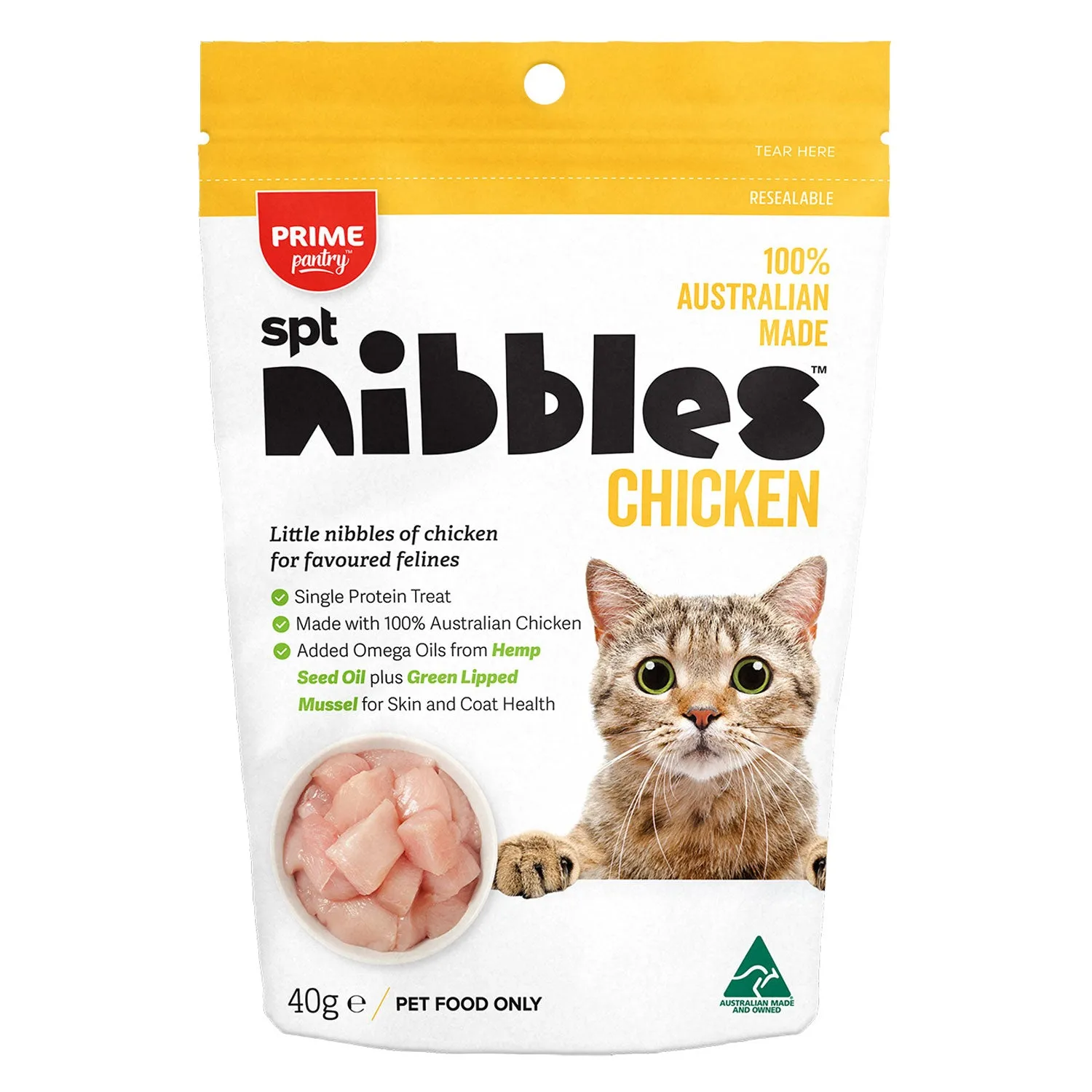 Prime Pantry SPT Chicken Nibbles Cat Treat 40g