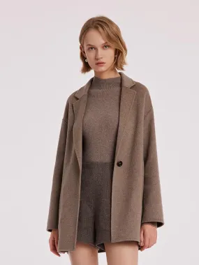 Pure Cashmere Mid-Length Women Coat