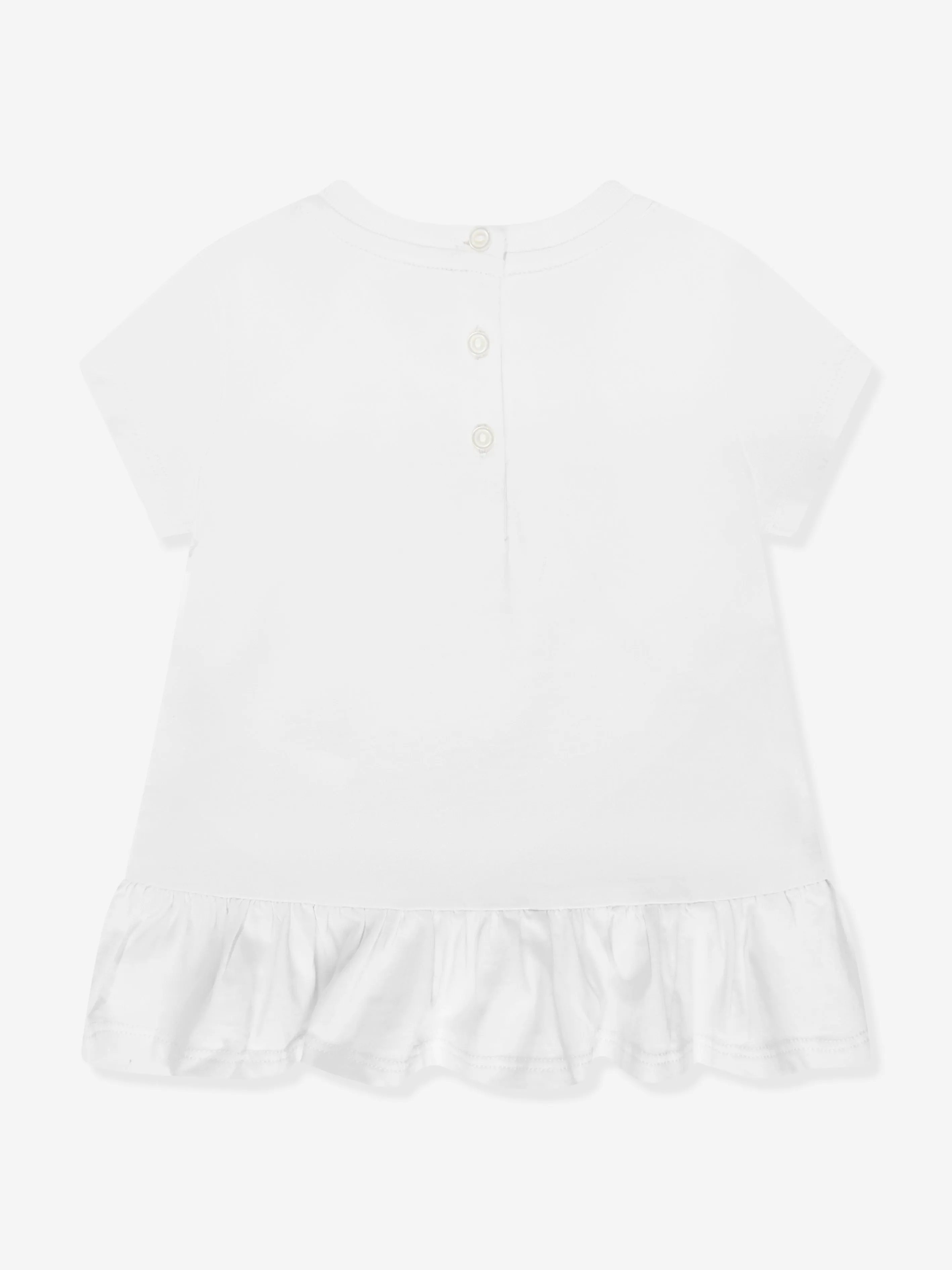 Ralph Lauren Baby Girls Bear T-Shirt in Ivory