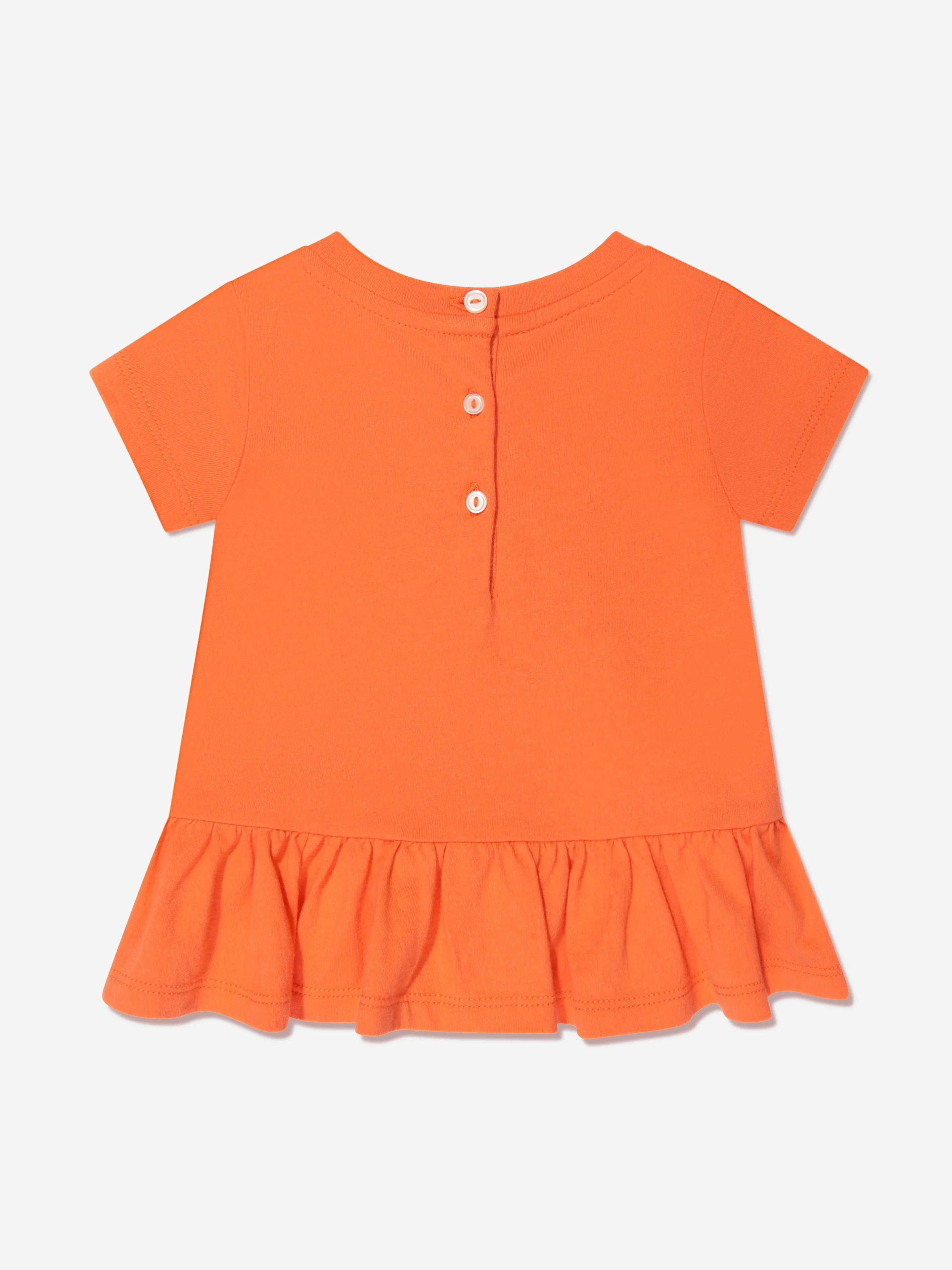 Ralph Lauren Baby Girls Bear T-Shirt in Orange