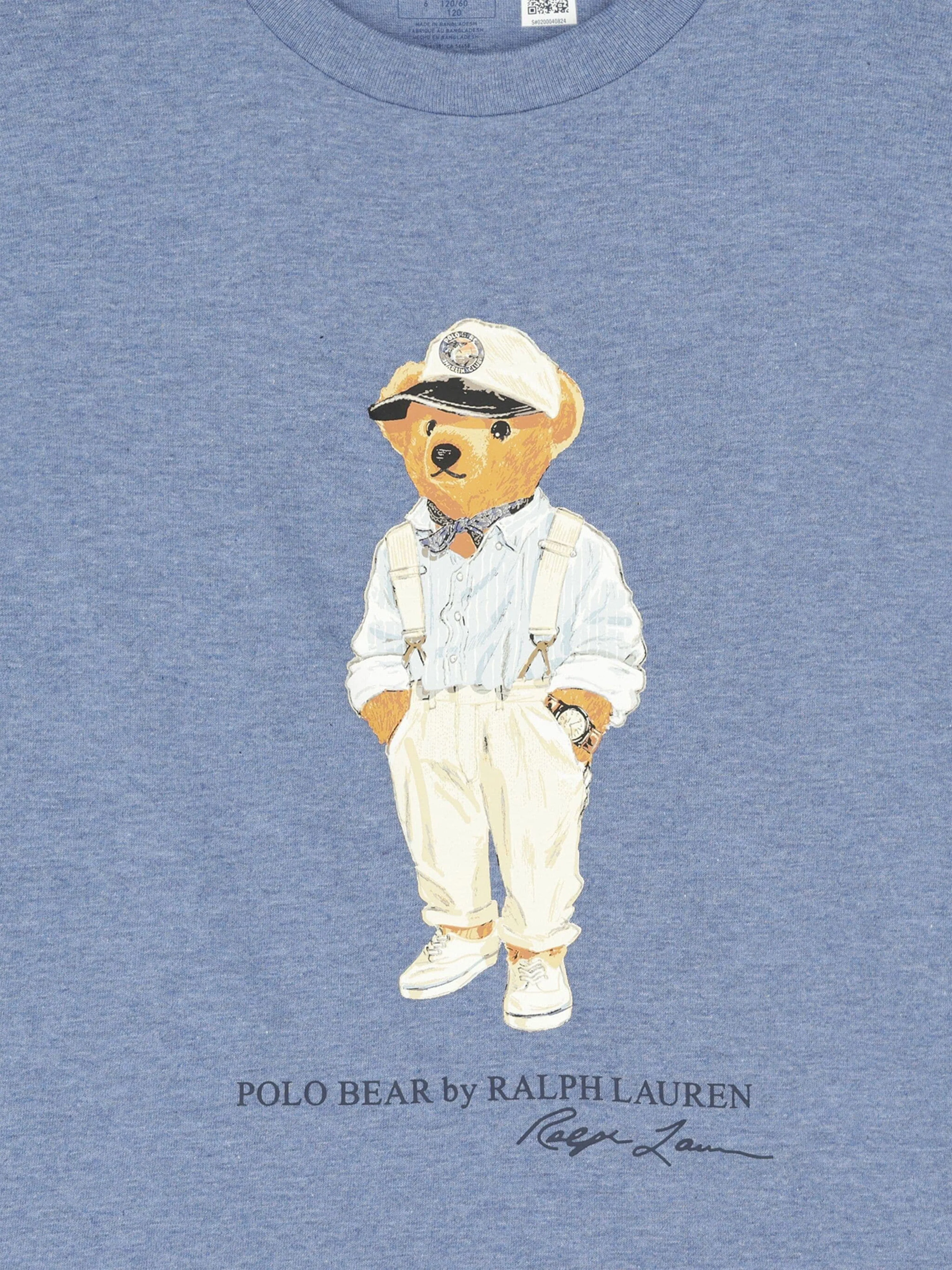 Ralph Lauren Boys Bear T-Shirt in Blue