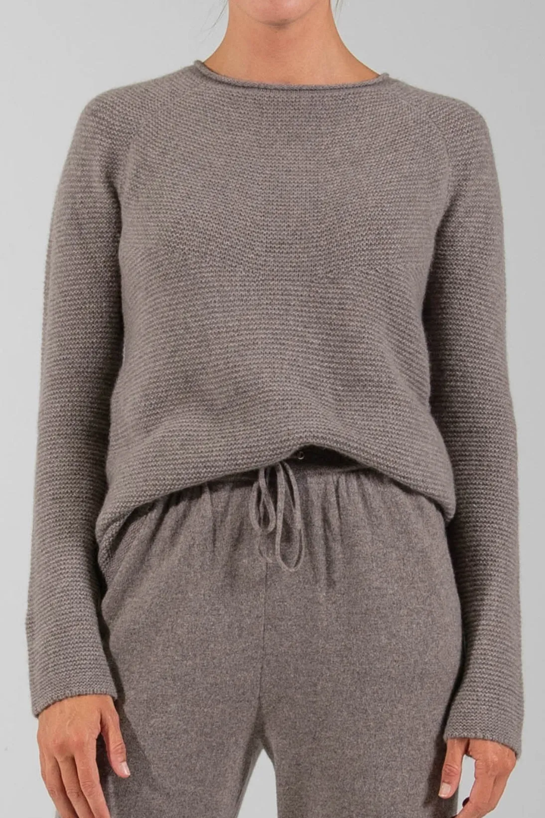 RECYCLED CASHMERE LINKS STITCH TUNIC