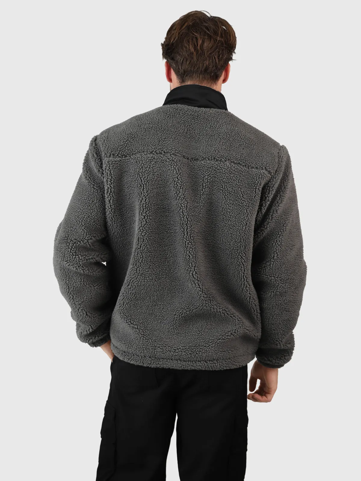 Renziost Men Fleece Jacket | Mud Green