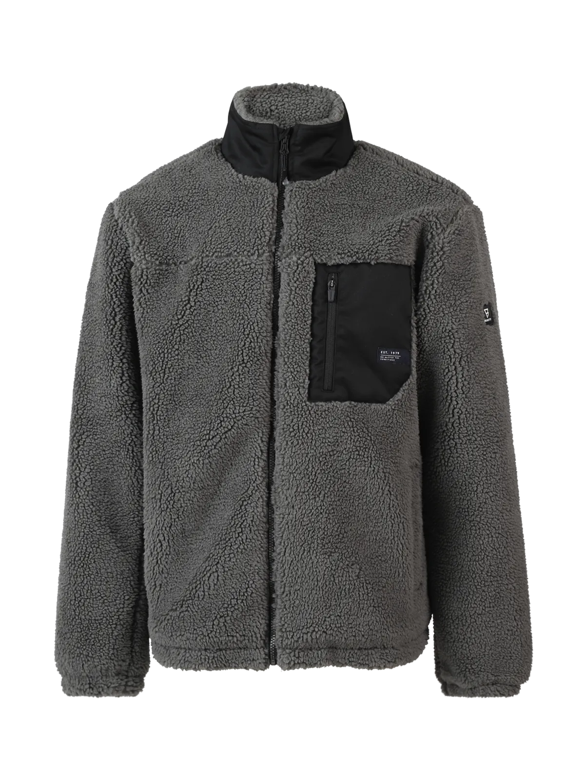 Renziost Men Fleece Jacket | Mud Green