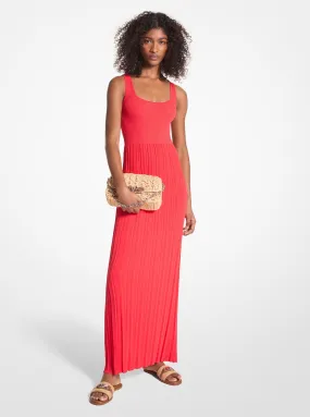 Ribbed Stretch Knit Maxi Dress