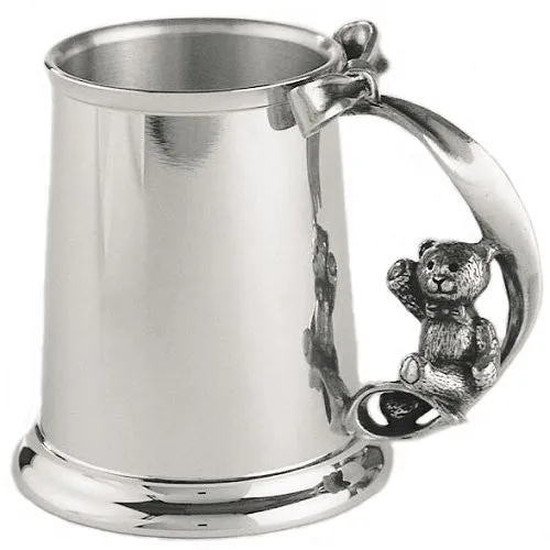 Royal Selangor Teddy Tankard with Wooden Oak Case OE0632