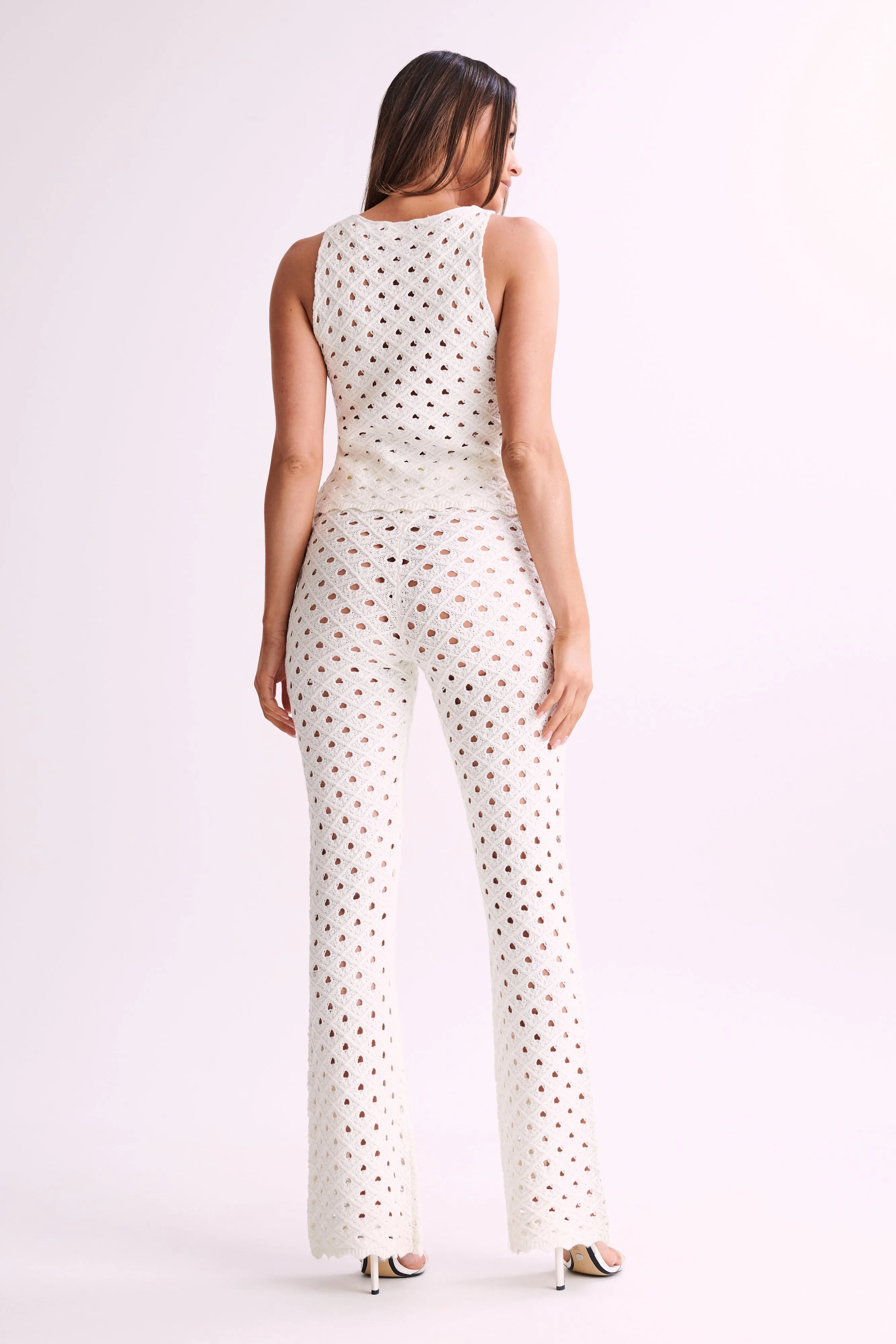 Santana Crochet Pants - Ivory