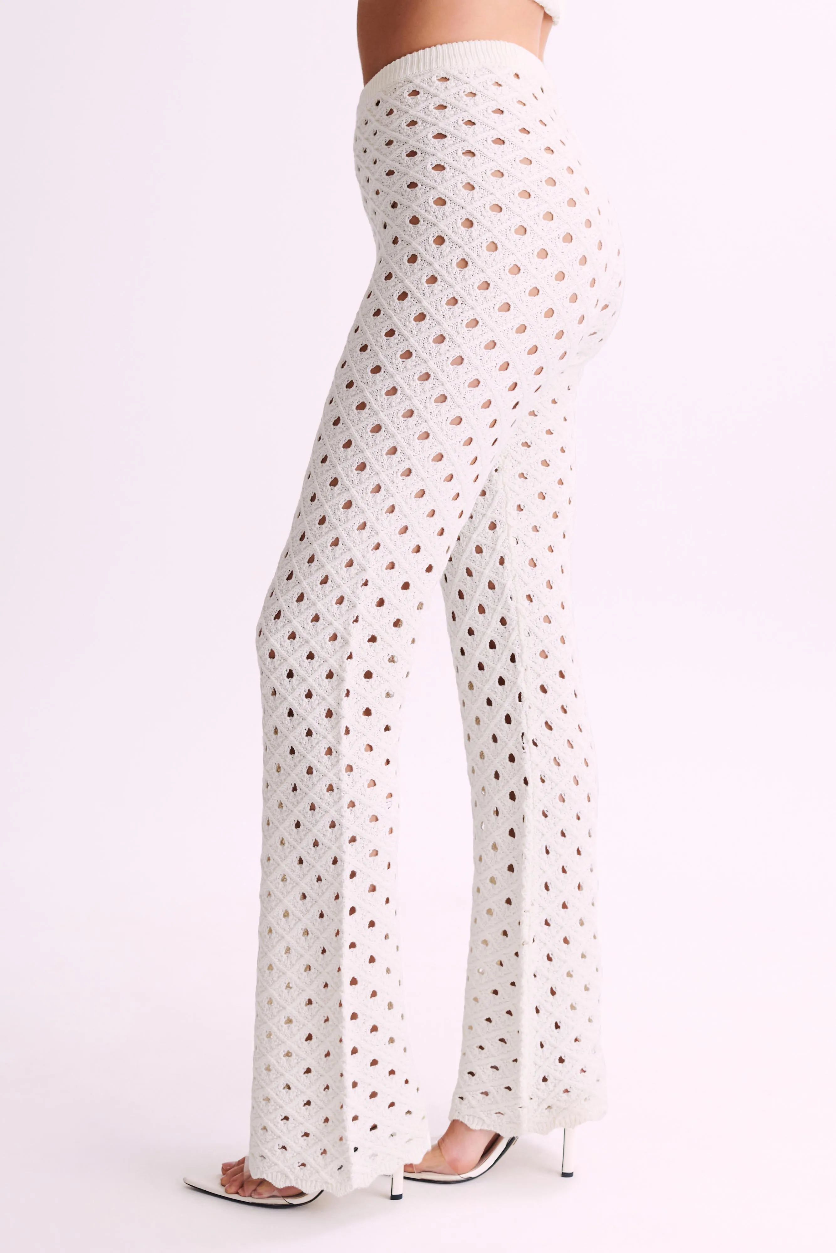 Santana Crochet Pants - Ivory