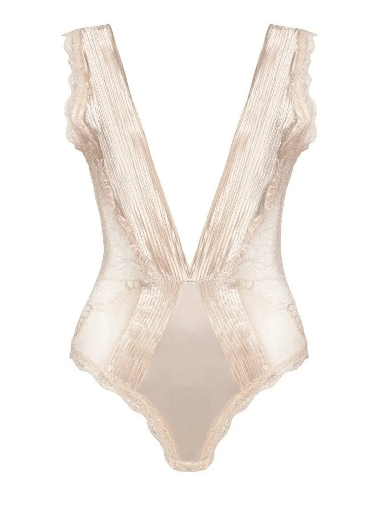 Satin Plunge Champagne Party Teddy