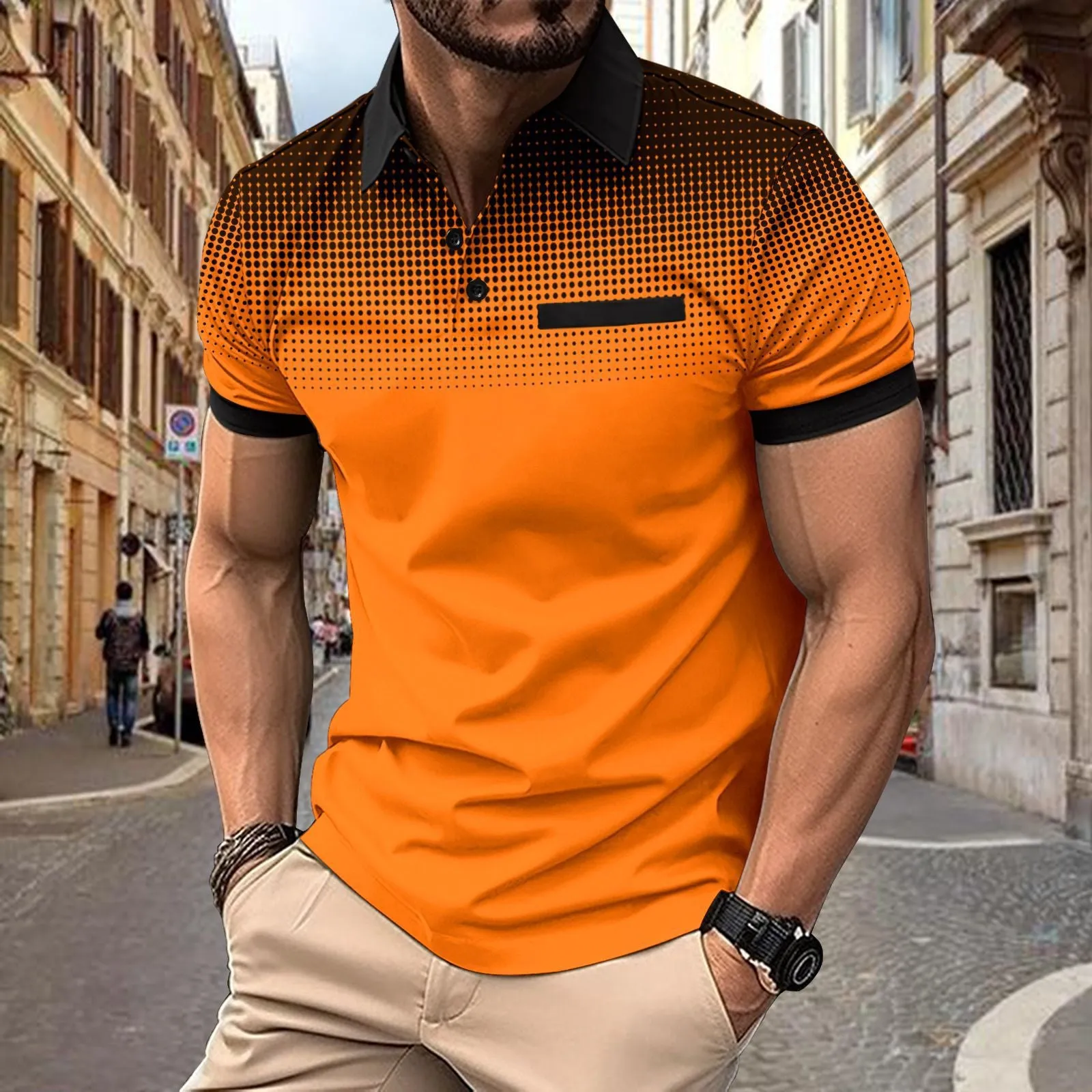 Short Sleeve Men's Sports Polo Shirt