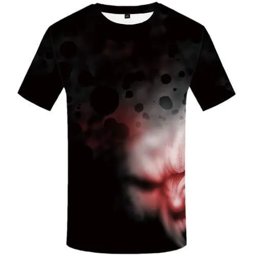 Skull T-shirt Men War Tshirt Printed Ink T shirts Funny Black T-shirts Graphic Gothic Tshirt Anime Short Sleeve summer Men/women