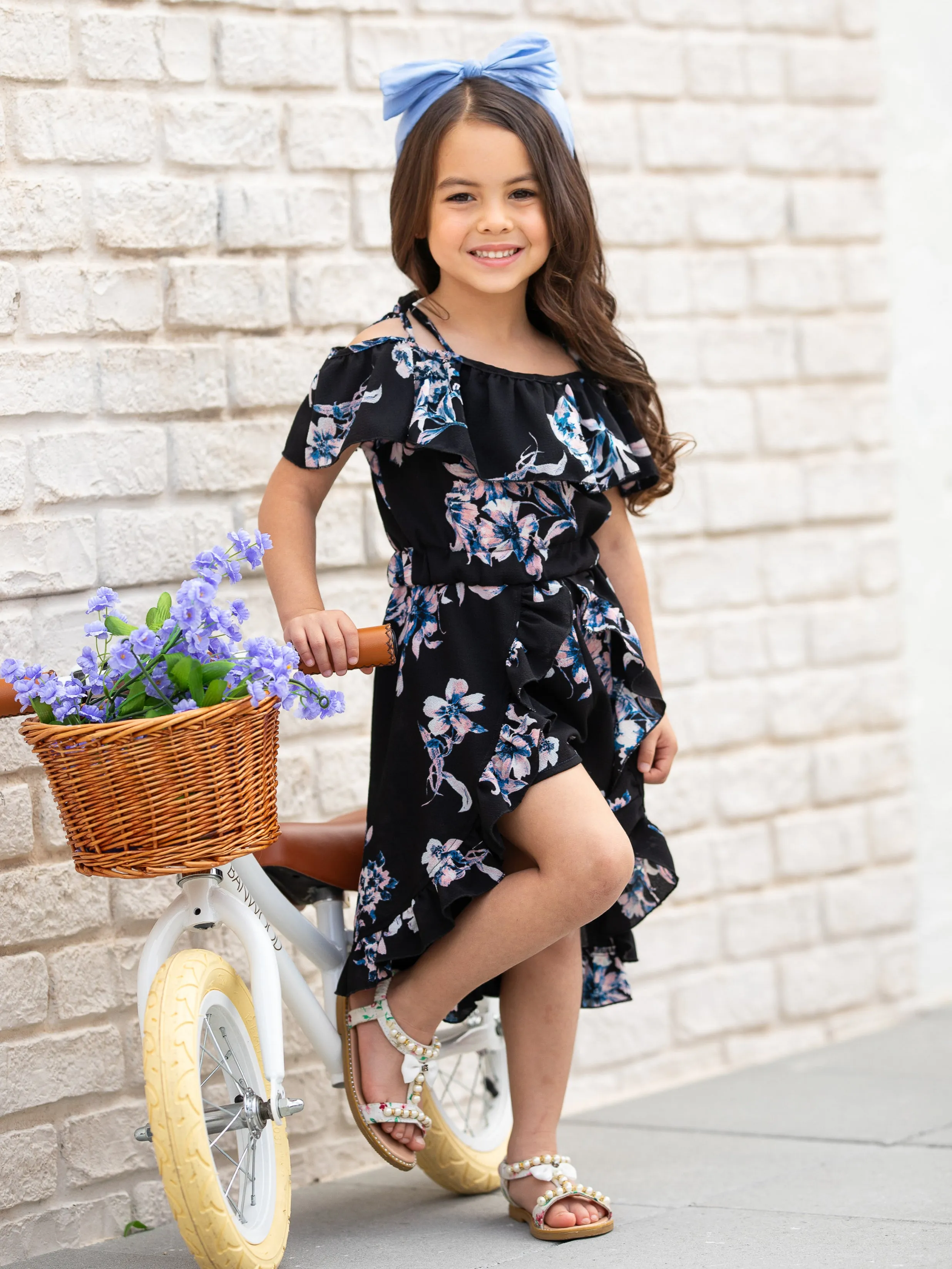 Springtime Adventures Hi-Lo Romper Dress