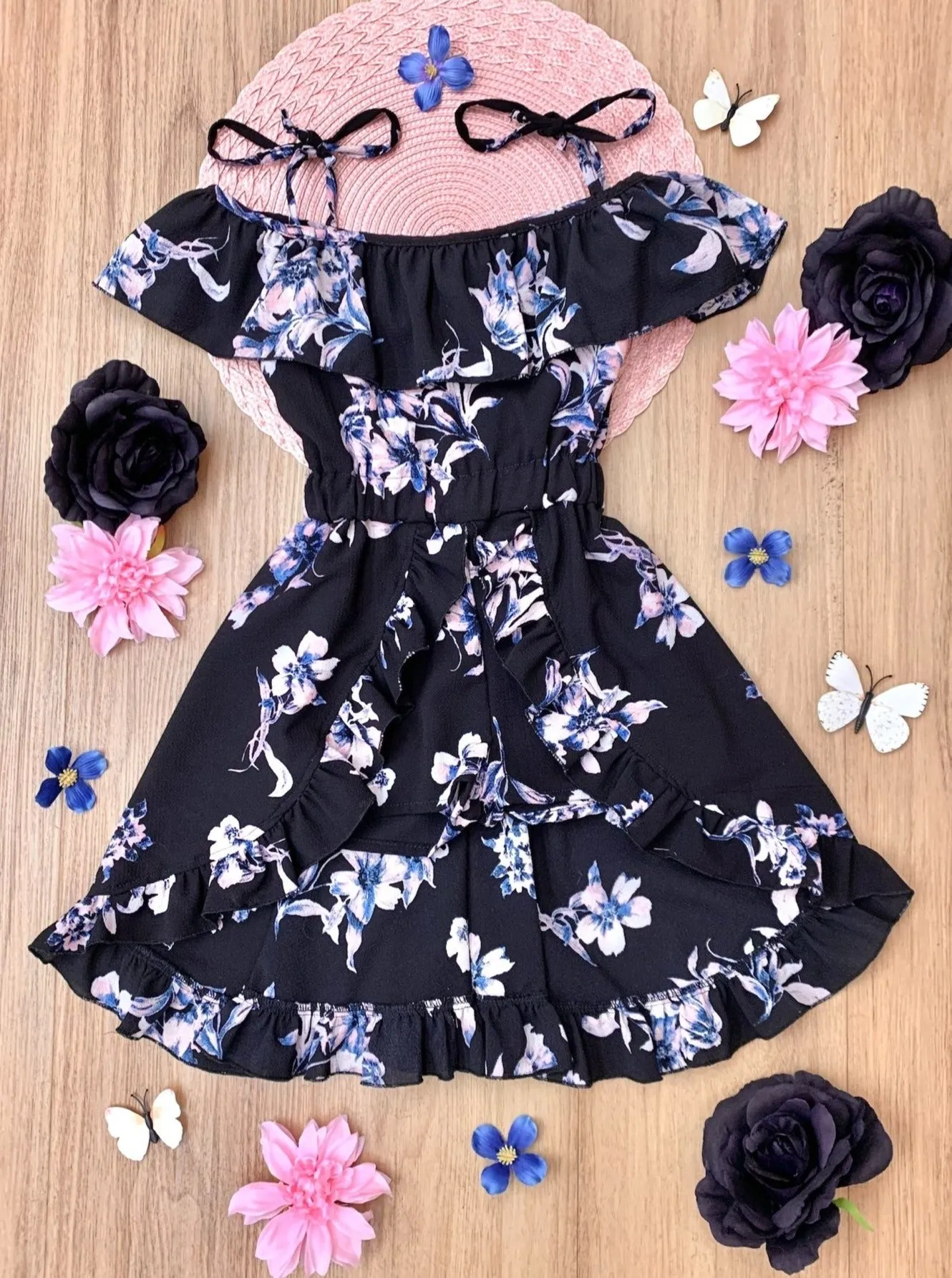 Springtime Adventures Hi-Lo Romper Dress