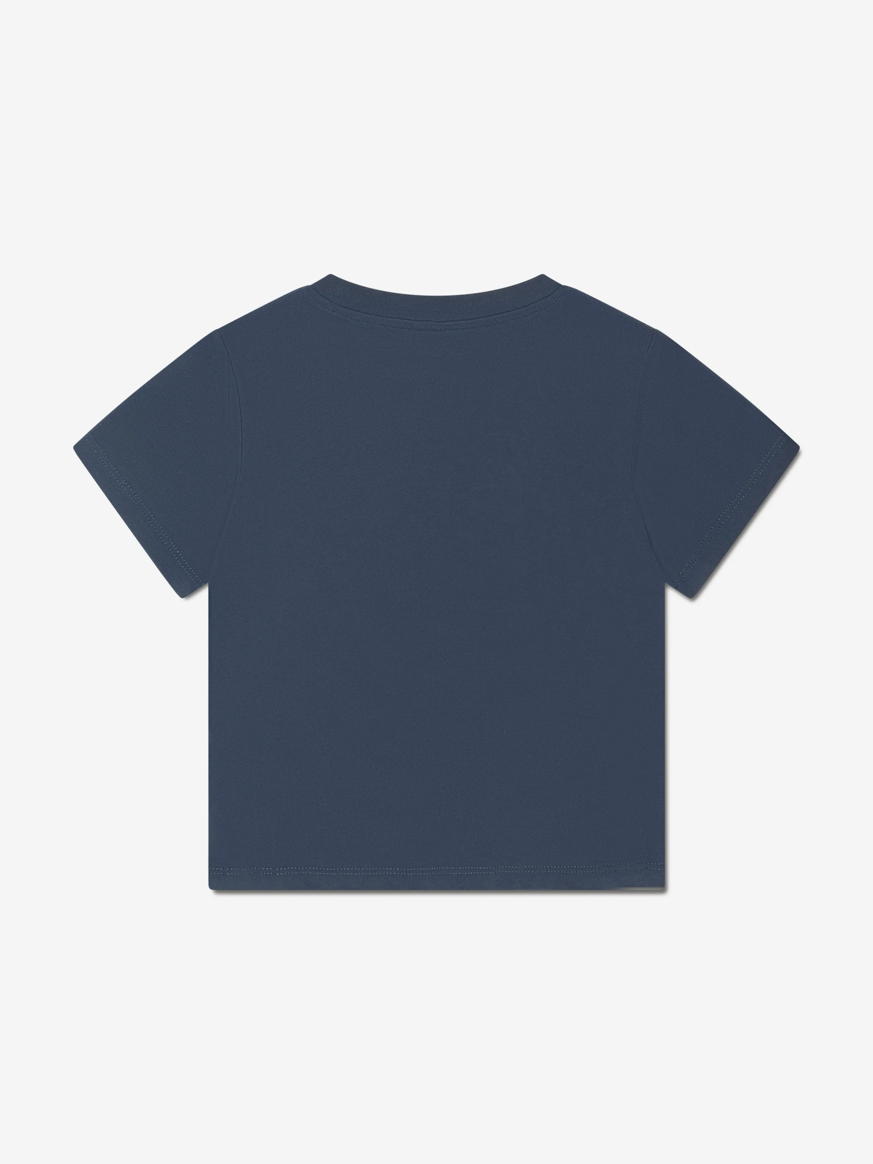 Stella McCartney Boys Logo Print T-Shirt in Blue