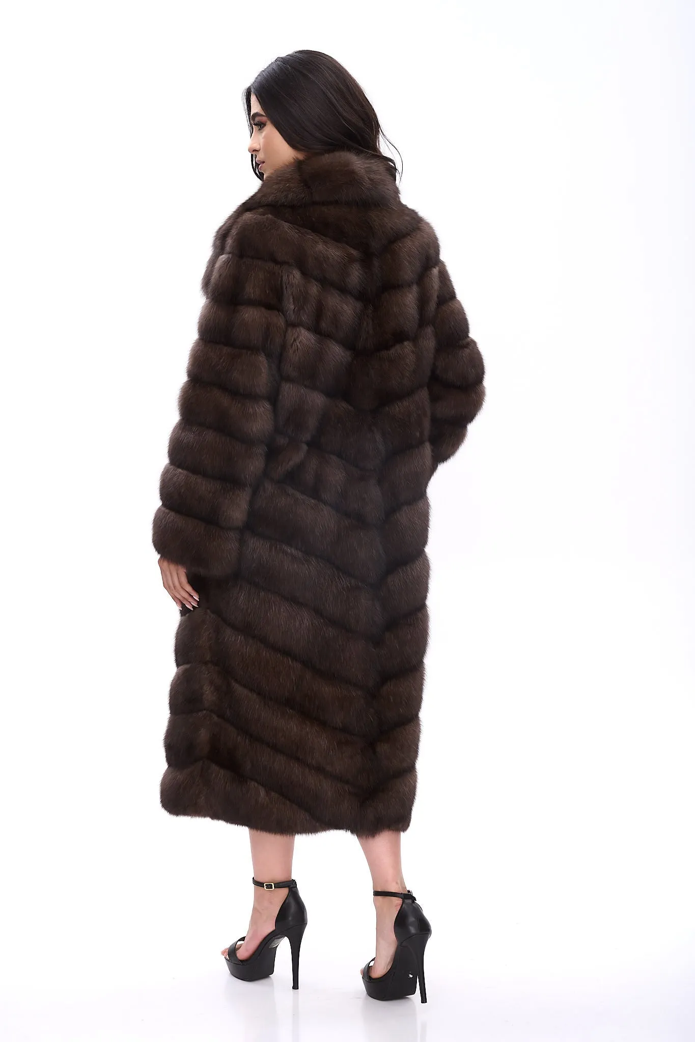 Straight-cut sable coat