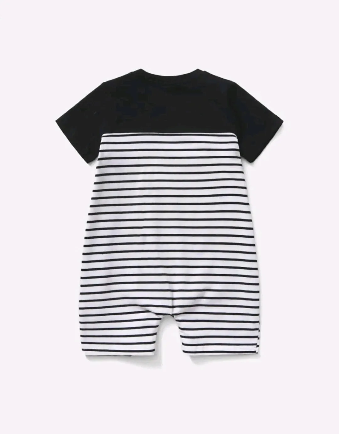 Striped Crewnek Romper Gender Neutral #2000273