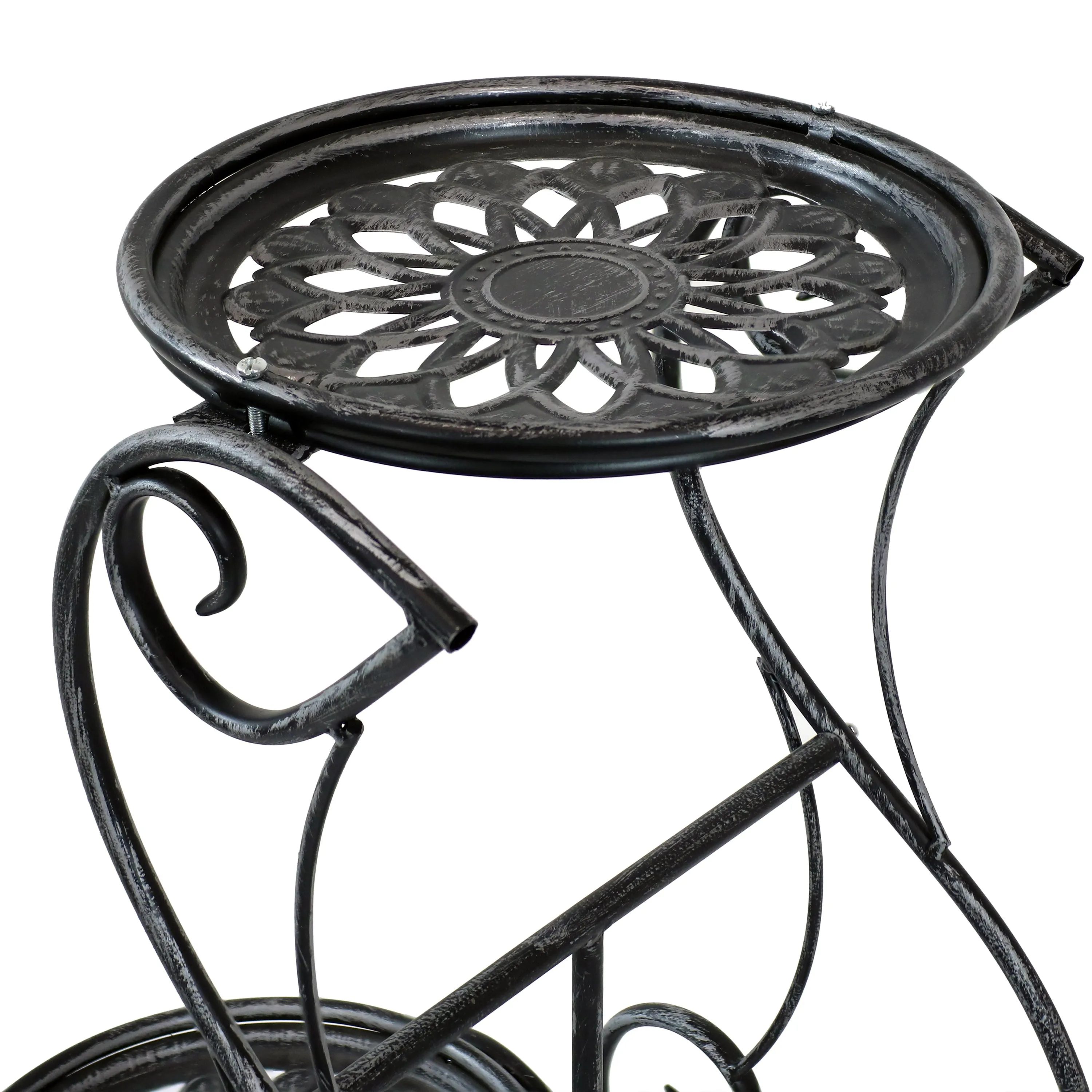 Sunnydaze 3-Tier Victorian Plant and Flower Stand - 31" H