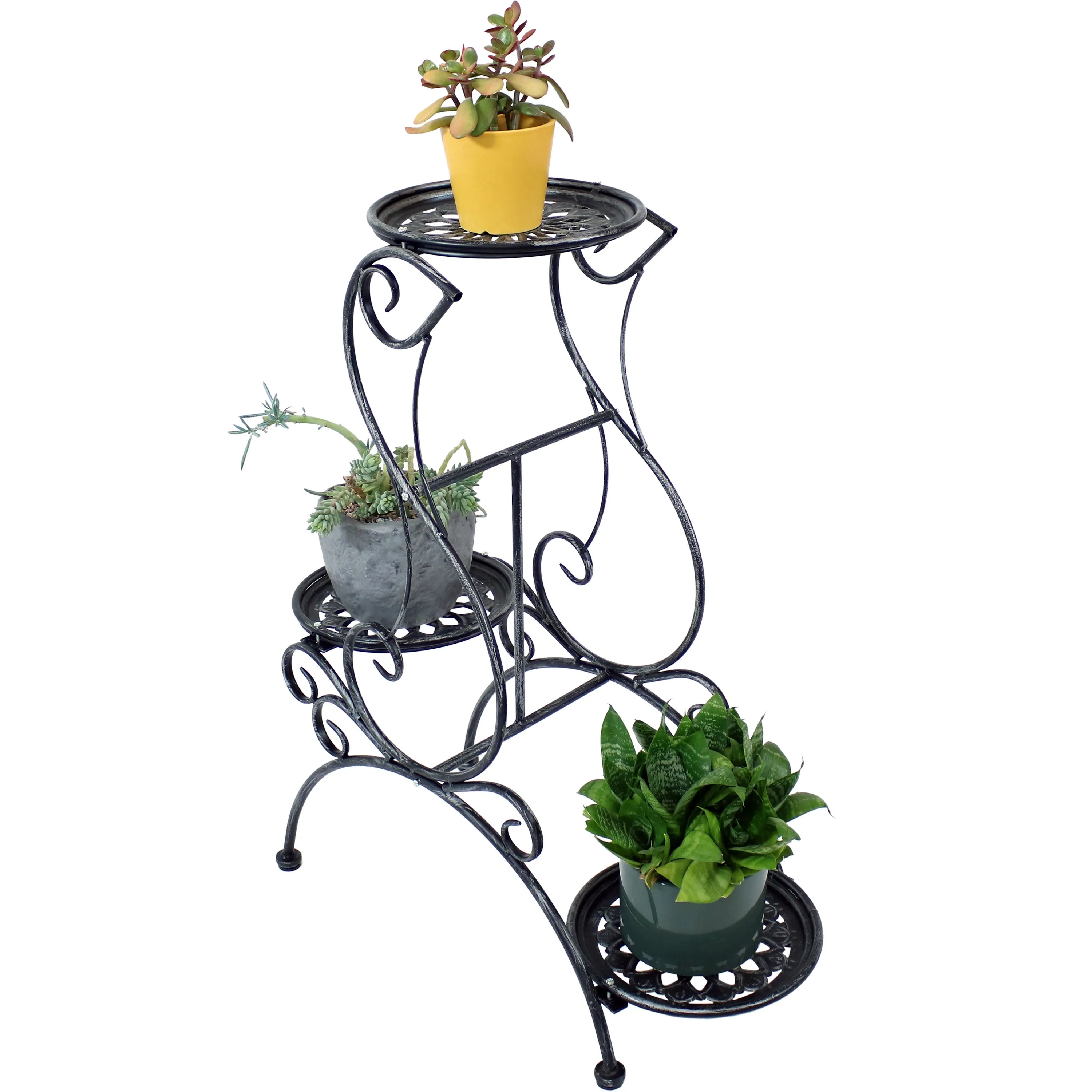 Sunnydaze 3-Tier Victorian Plant and Flower Stand - 31" H