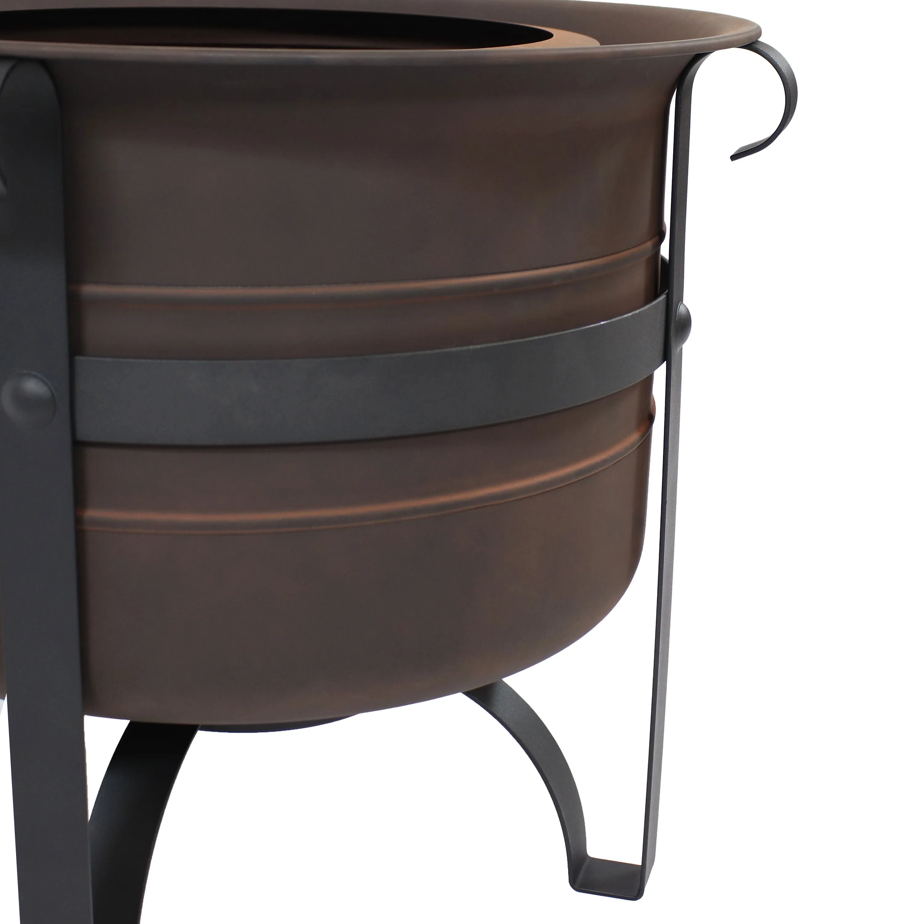 Sunnydaze Cauldron-Style Outdoor Smokeless Fire Pit - 23"