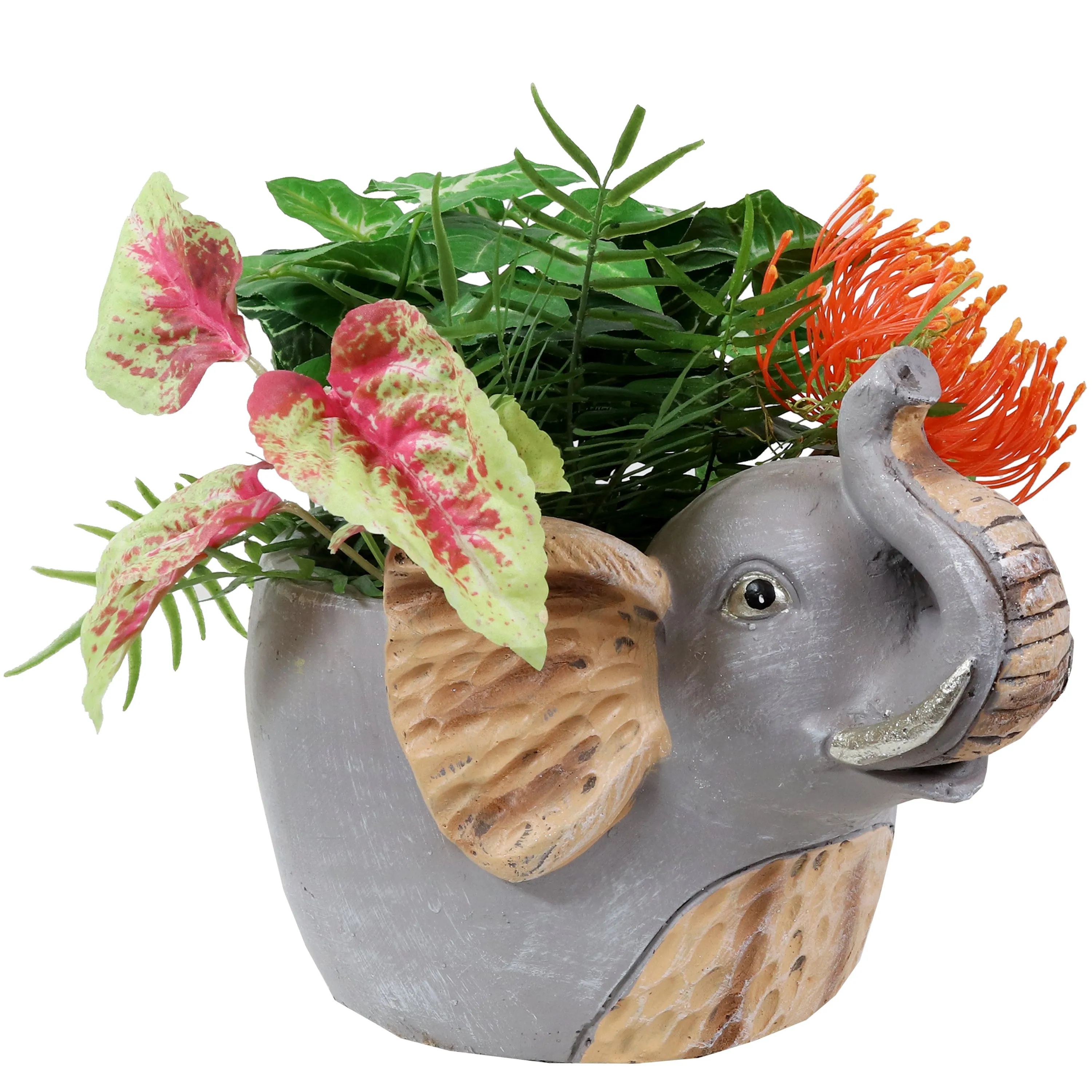 Sunnydaze Elsie the Elephant Indoor Planter Statue - 8.5"