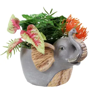 Sunnydaze Elsie the Elephant Indoor Planter Statue - 8.5"