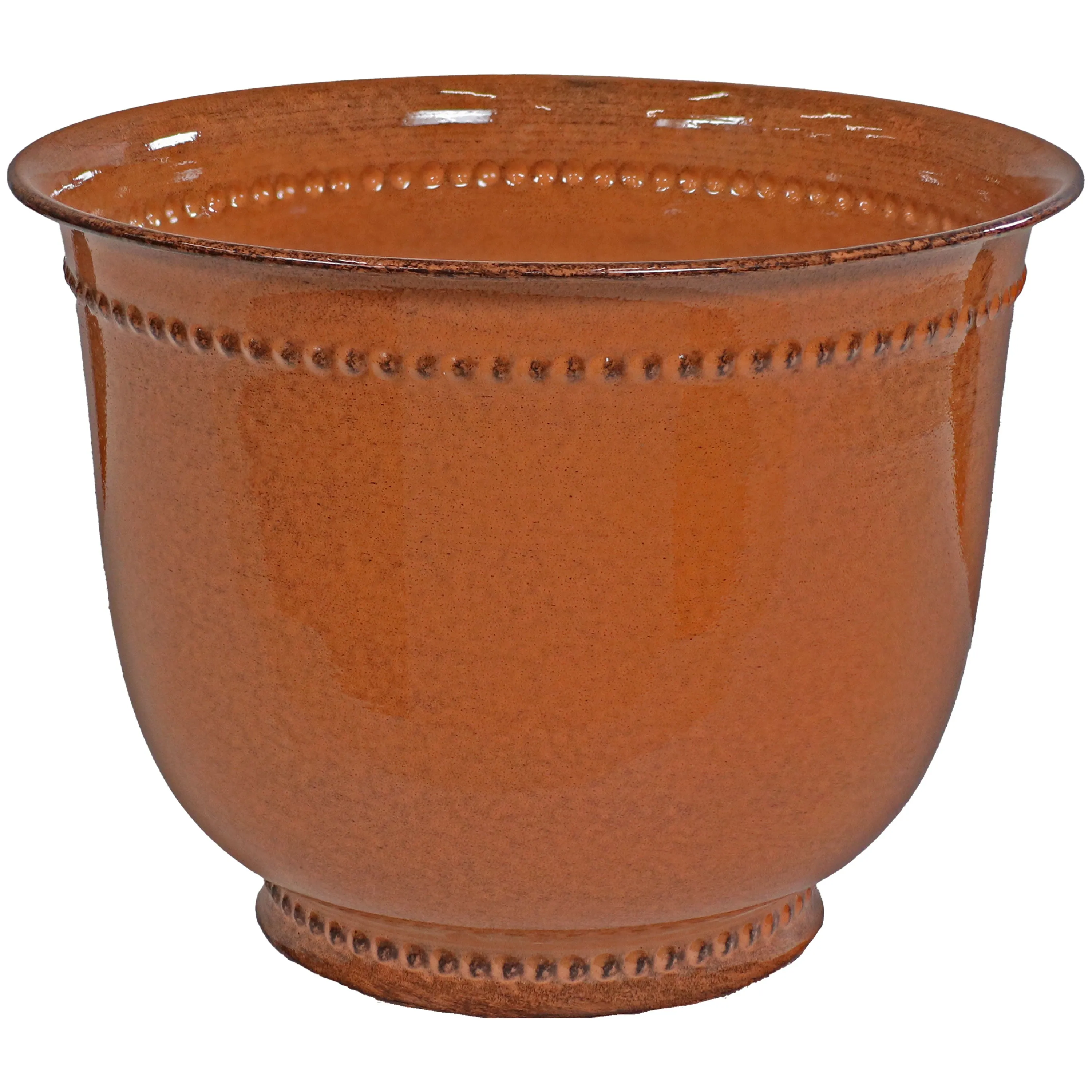 Sunnydaze Michael Metal Outdoor Plant Pots - 14.5"