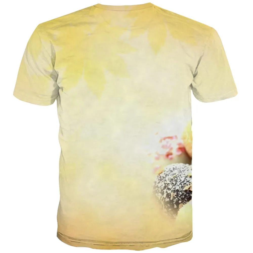 Sweet T shirts Men Gourmet T shirts Funny Icecream Tshirts Novelty Colourful T-shirts Graphic