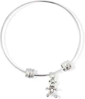 Teddy Bear Fancy Charm Bangle