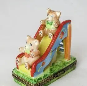 Teddy Bear on Slide