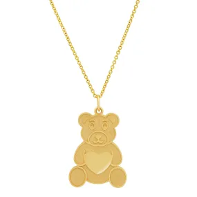 Teddy Bear Pendant Necklace