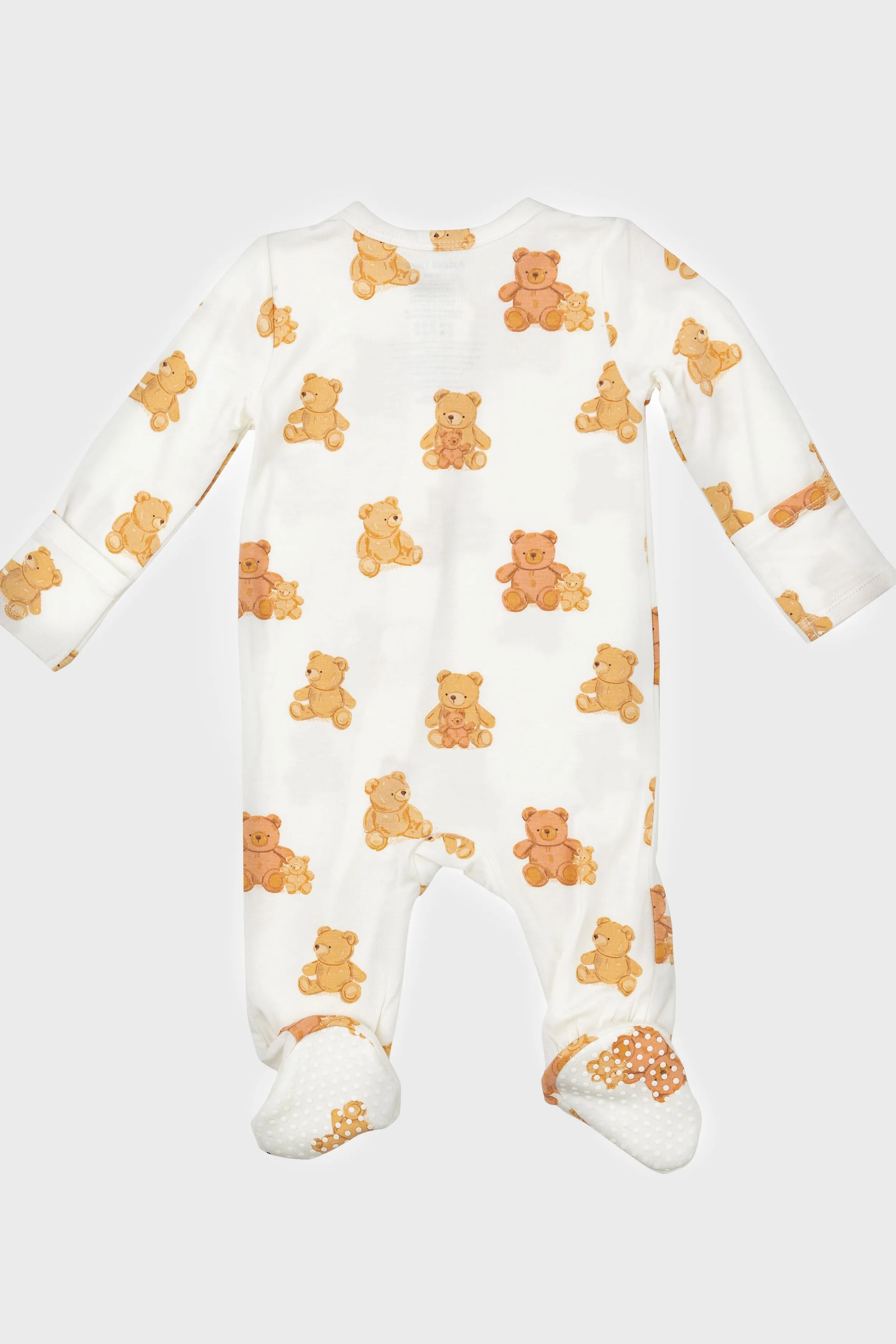 Teddy Bear Zipper Footie