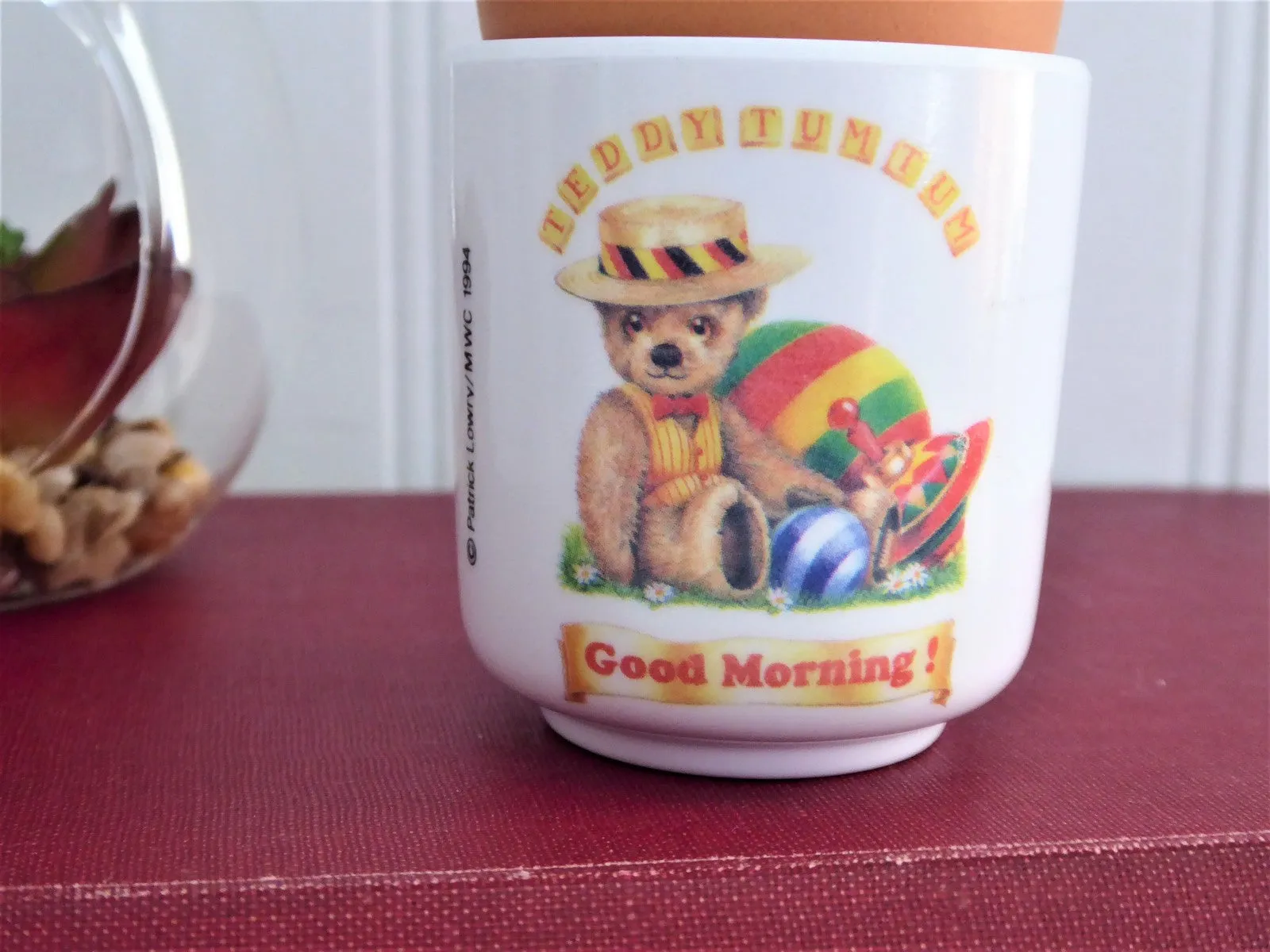 Teddy Tum Tum Egg Cup Teddy Bear 1990s English Amazing Adventures Character Eggcup