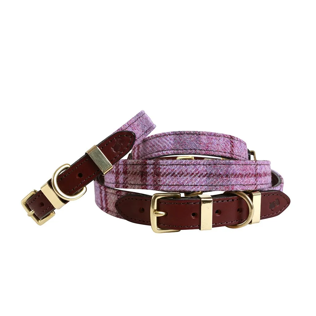 'The Cromwell' Pink Sheltie Luxury Dog Collar