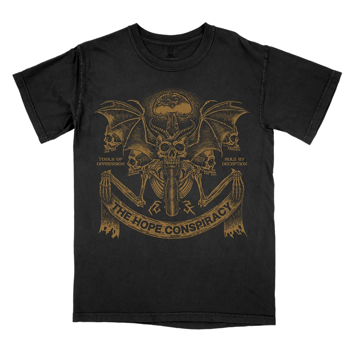 The Hope Conspiracy "Tools Of Oppression: Gold" Black Premium T-Shirt