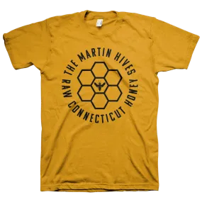 The Martin Hives Honey Co. "Raw CT Honey" Gold T-Shirt