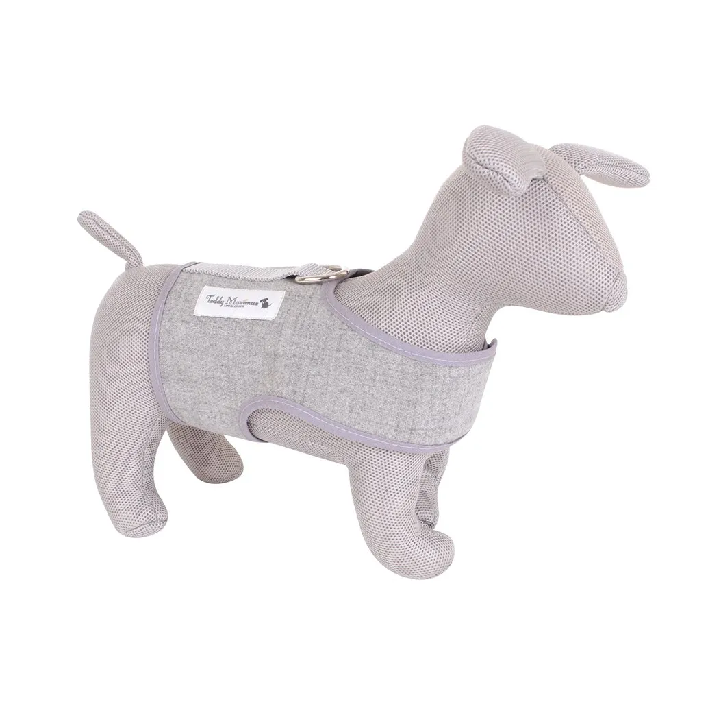 The Marylebone Light Grey Luxury Dog Harness