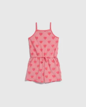 Toddler Girls Summer Hearts Romper