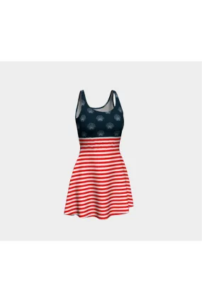 United Shells of America Flare Dress