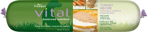 Vital® Balanced Nutrition Turkey Dog Food Recipe With Peas, Carrots & Brown Rice