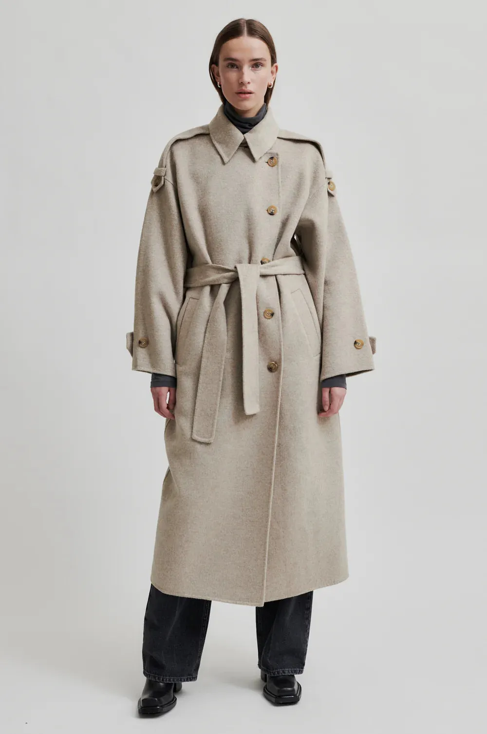 Walance New Coat Beige Melange