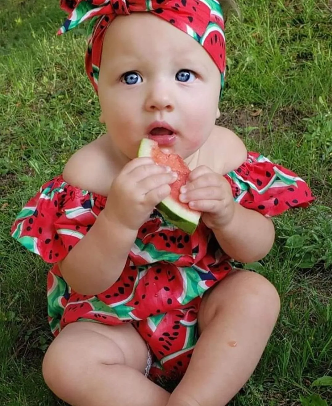 Watermelon Off or On the Shoulder Romper #1000173