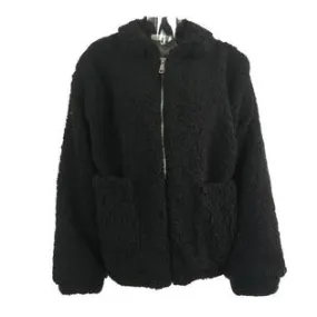 Women Fashionable Teddy Bear Dual Pocket Jacket - WJC23004