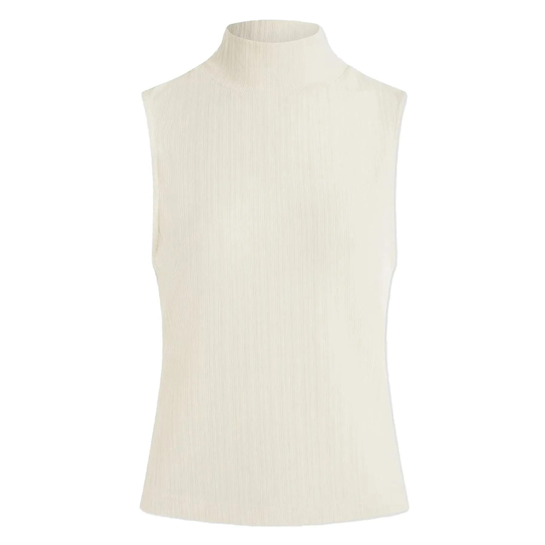 Womens Caley Fitted Ribbed Tank Birch - AW24